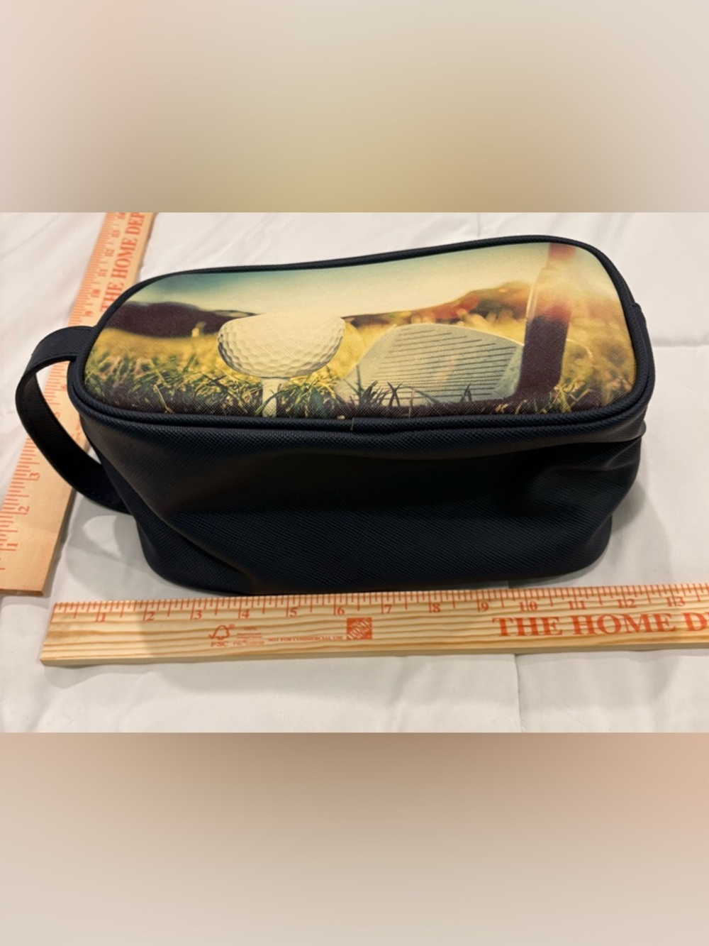 T Harris Navy Golf Print Travel Dopp Kit - Picture 3 of 6